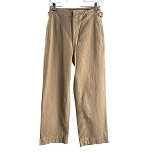 MOTHER The Cinch Greaser Ankle Tan Casual Wide-Leg Jeans Pants $278